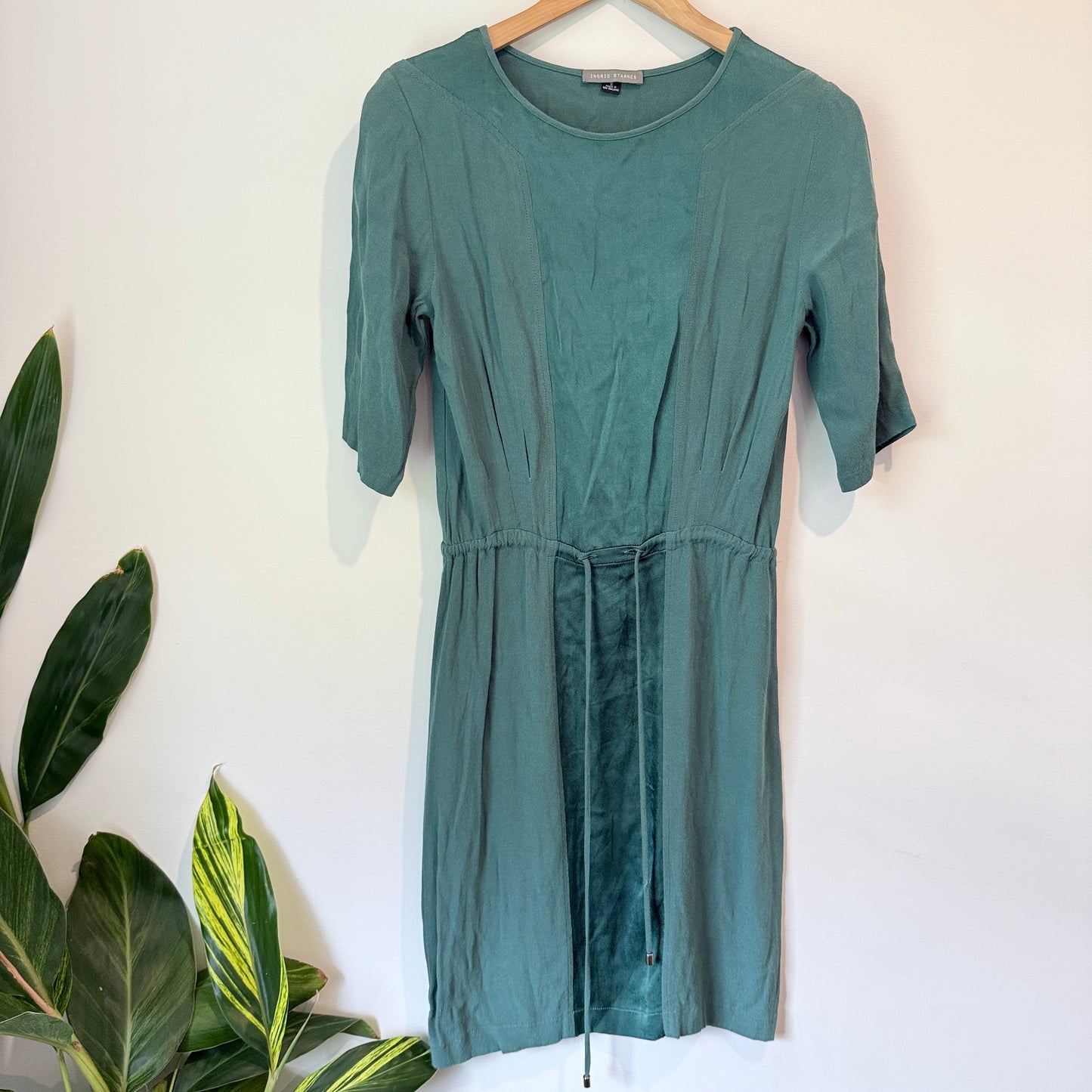 Ingrid Starnes Size S Midi Dress with Self-Tie Waist