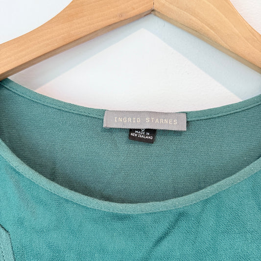 Ingrid Starnes Size S Midi Dress with Self-Tie Waist