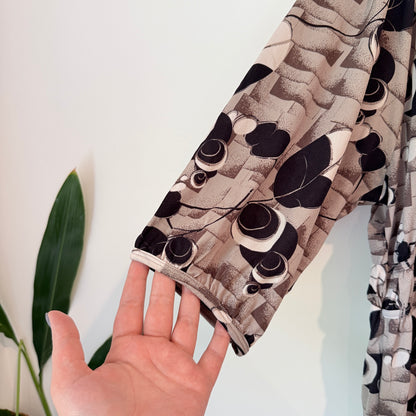 Colorado Size XL Women’s Abstract Floral Scoop-Neck Blouse