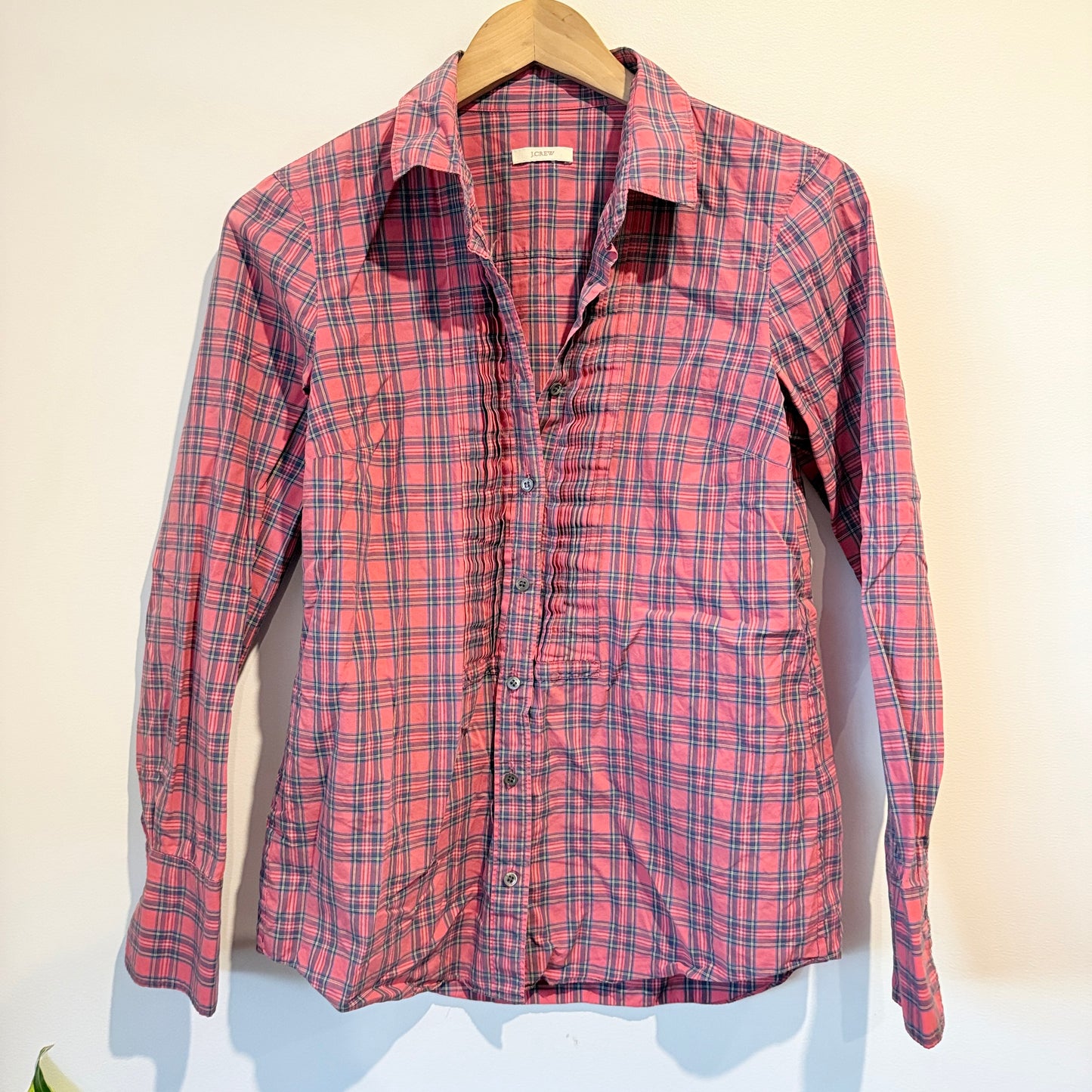 J. Crew U/Arm 44 Women's Plaid Button-Down Shirt