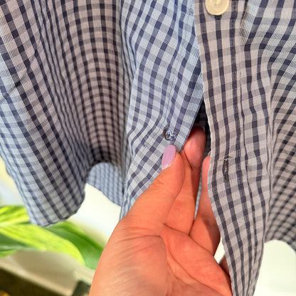 Mr Big 4XL Long-Sleeve Gingham Check Shirt