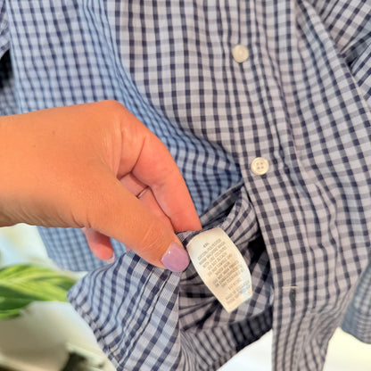 Mr Big 4XL Long-Sleeve Gingham Check Shirt