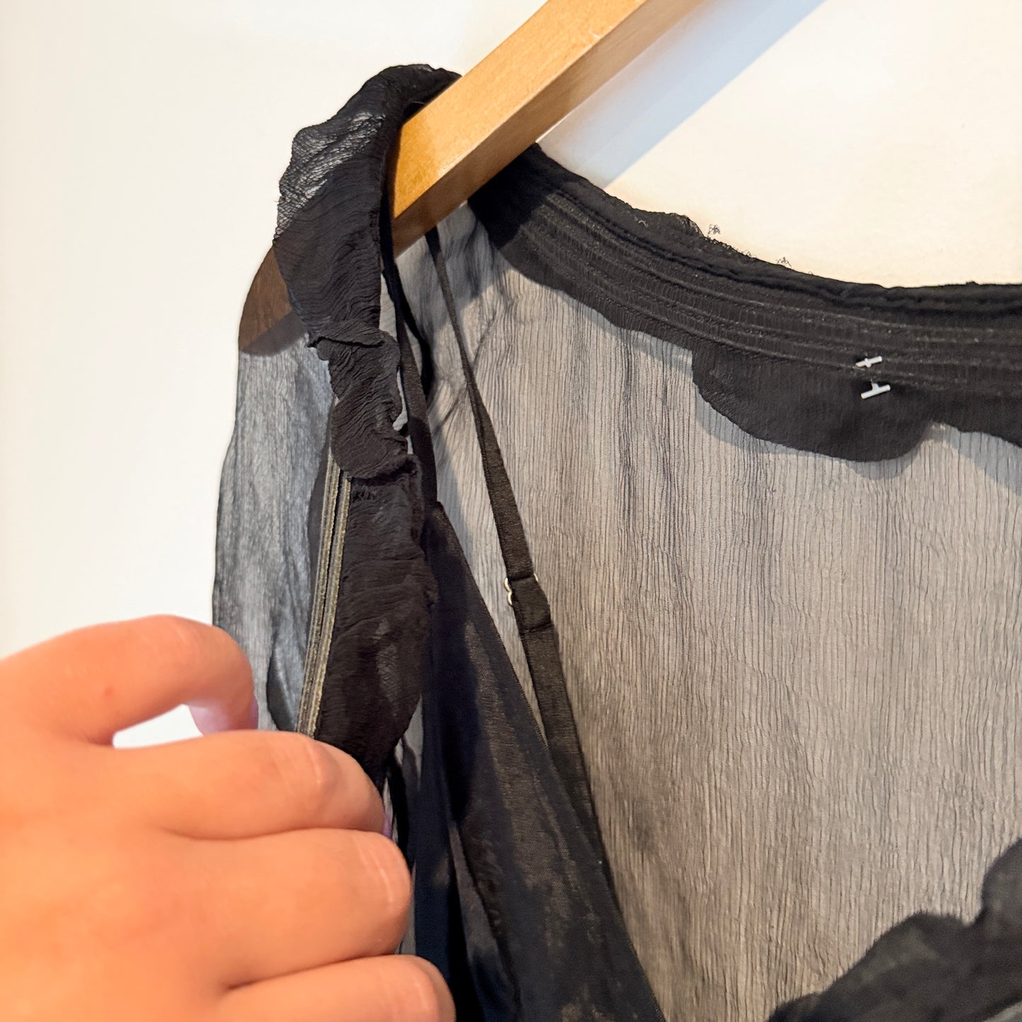 Miss Sixty Size S Black Chiffon Ddess