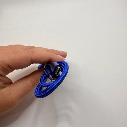 USB-A to USB-C Braided 1m Charging Cable