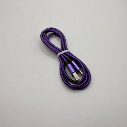 USB-A to USB-C Braided 1m Charging Cable