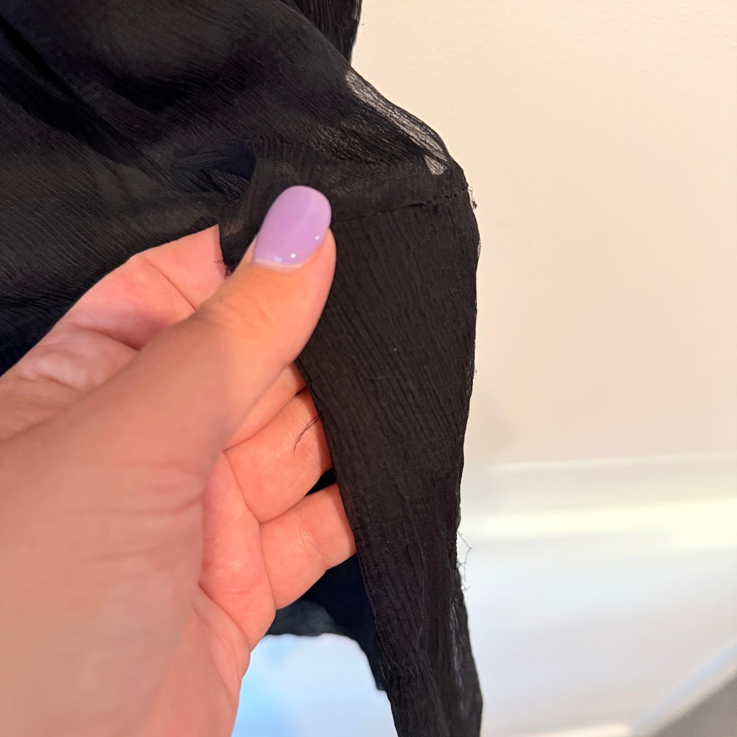 Miss Sixty Size S Black Chiffon Ddess