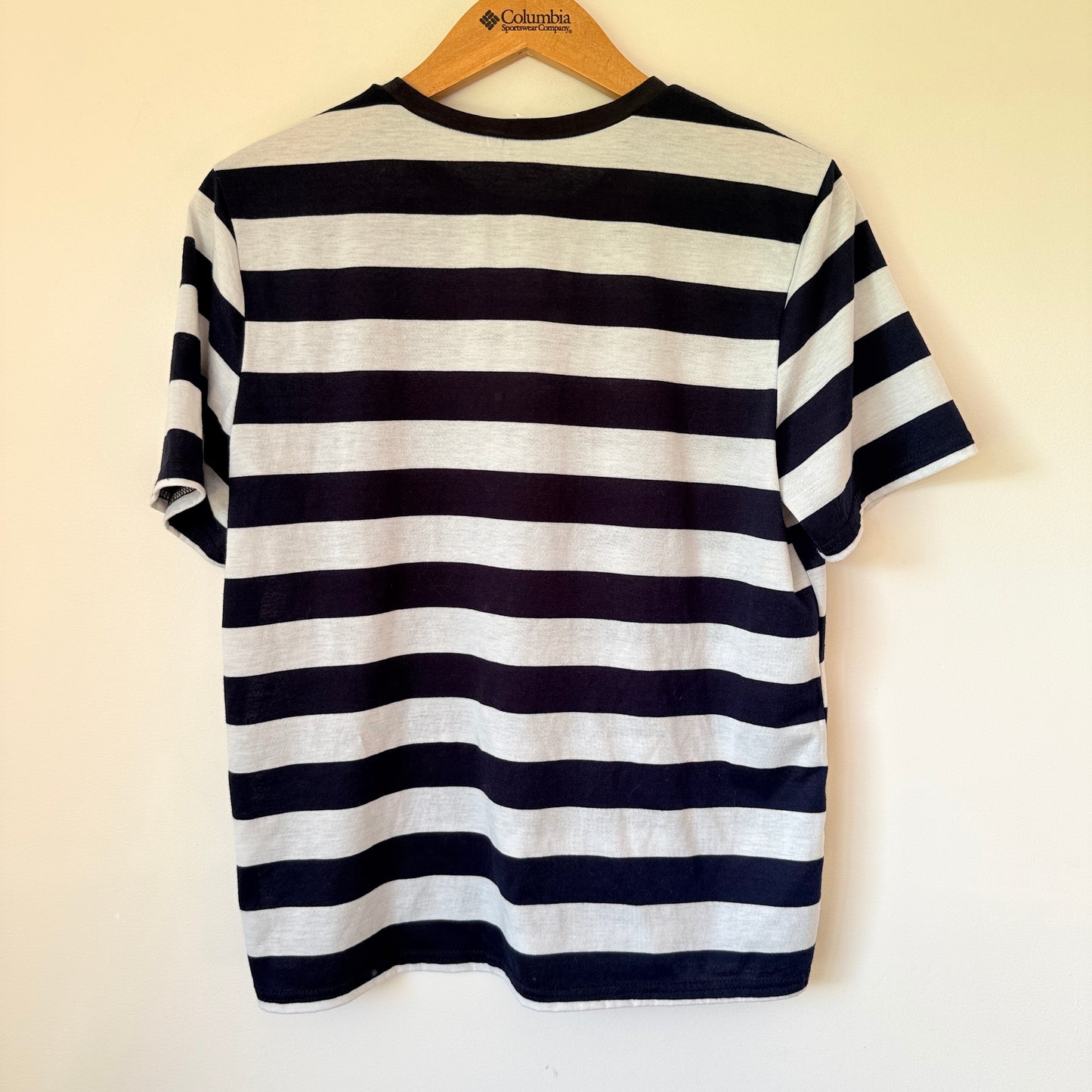 Shein Teen Navy/White Striped Short Sleeve T-Shirt - Size 15Y