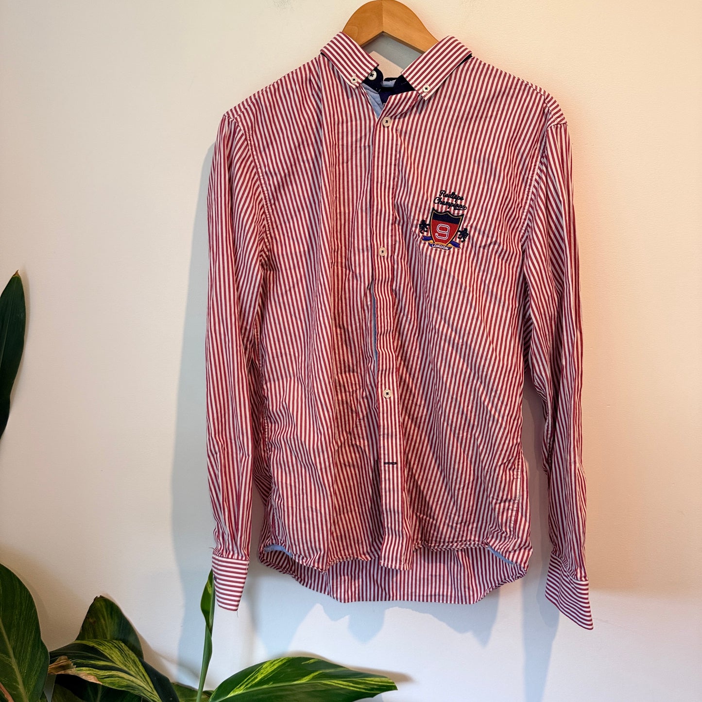 RedTape Sport Size XL Striped Long-Sleeved Button-Down Casual Shirt