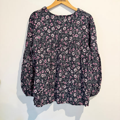 Brand Unknown Long-Sleeve Floral Blouse – 54cm U/Arm
