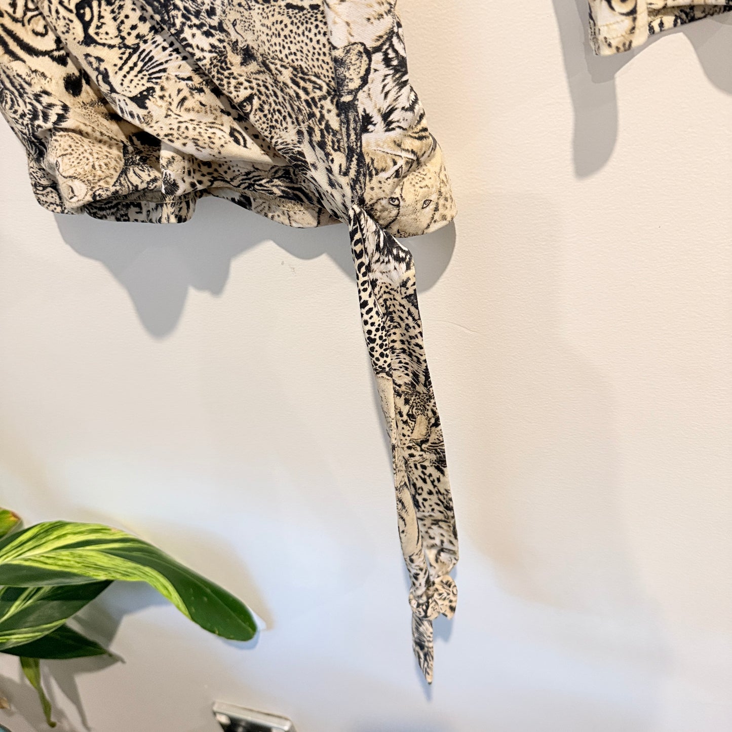 Geena Paige Size 14 Long-Sleeved Wrap Blouse