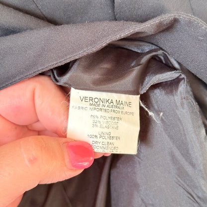 Veronika Maine Two Button Blazer Black - Size 8