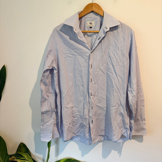 3 Wise Men Size 42 Long-Sleeved Button-Down Shirt