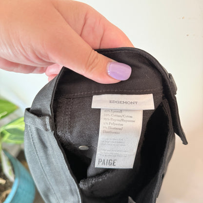 Paige Size 25 Ultra Skinny Vinyl Look Pants