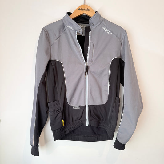 2XU Size M Micro Climate Grey & Black Cycling Jacket
