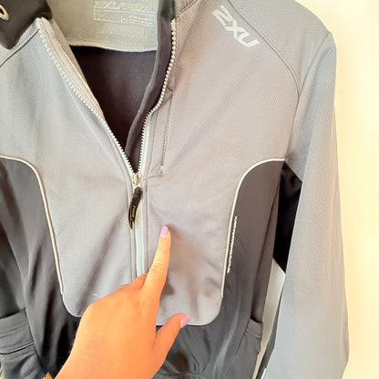 2XU Size M Micro Climate Grey & Black Cycling Jacket