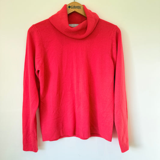 Ella J Petite Red Cowl Neck Sweater - Size 12