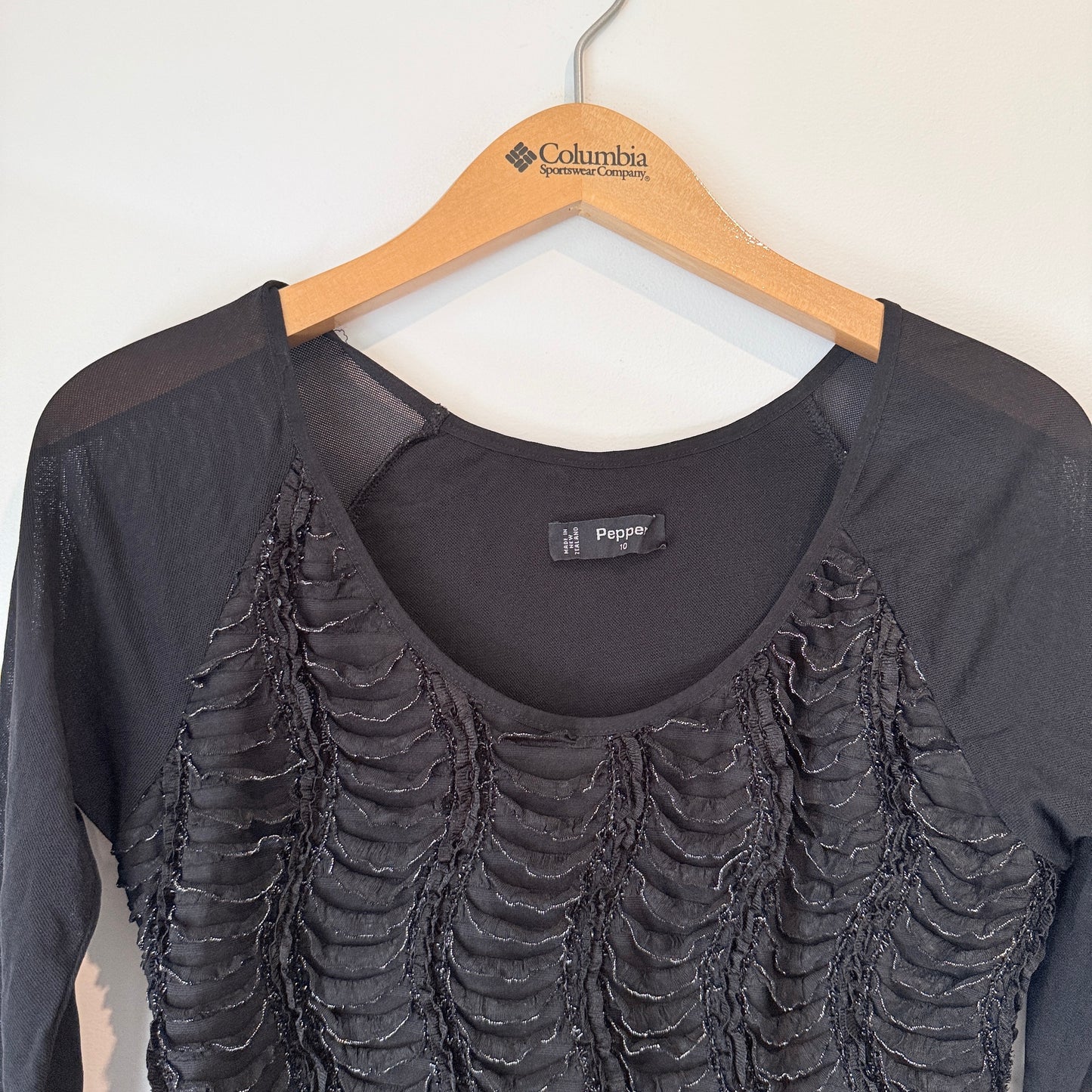 Pepper (NZ) Size 10 Long-Sleeve Mini Dress