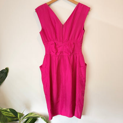 Bettina Liano Size 10 Pink Sleeveless V-Neck Dress