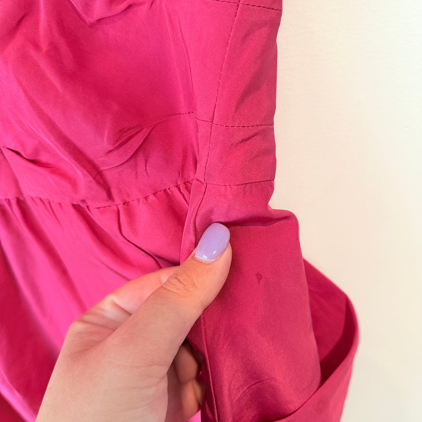 Bettina Liano Size 10 Pink Sleeveless V-Neck Dress