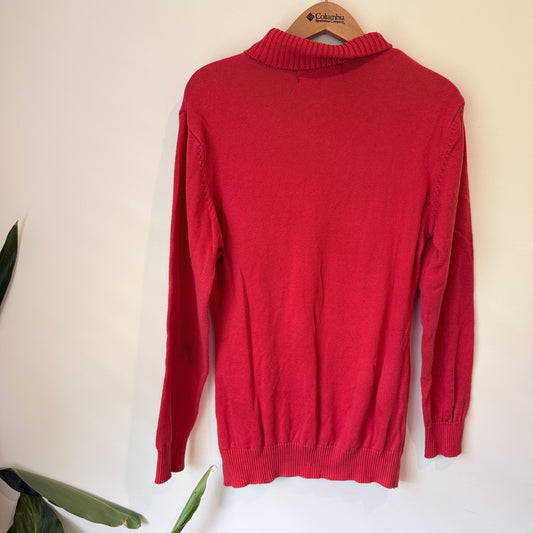 Zara Man Knit Sweater Red - L