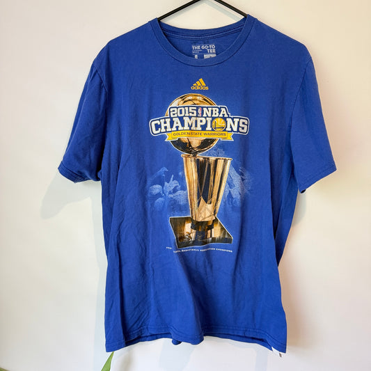 Adidas 2015 NBA Champions Golden State Warriors Tee - L