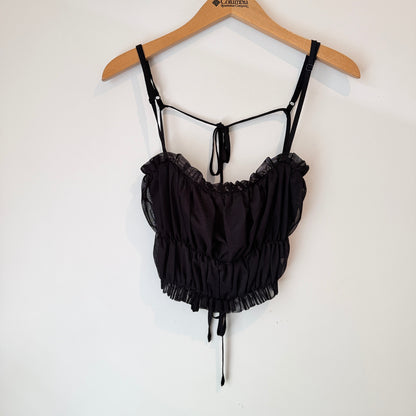 Glassons Size L Lace Tie-Front Cami Top
