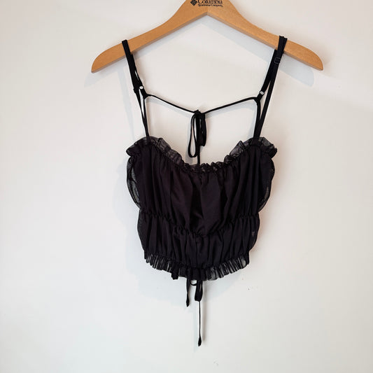 Glassons Size L Lace Tie-Front Cami Top