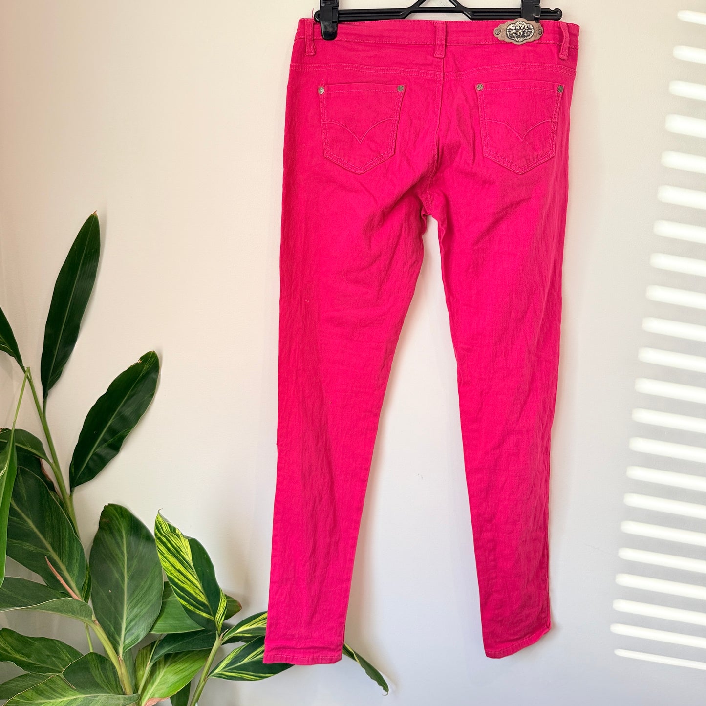 Texas Size 34 Hot Pink Skinny Jeans