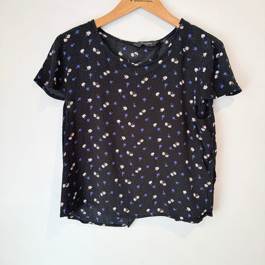 Glassons Size 12 Floral Short-Sleeved Top