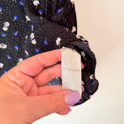 Glassons Size 12 Floral Short-Sleeved Top