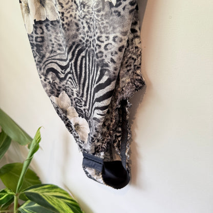Ulla Dessous Animal Print Bodysuit - Size 46