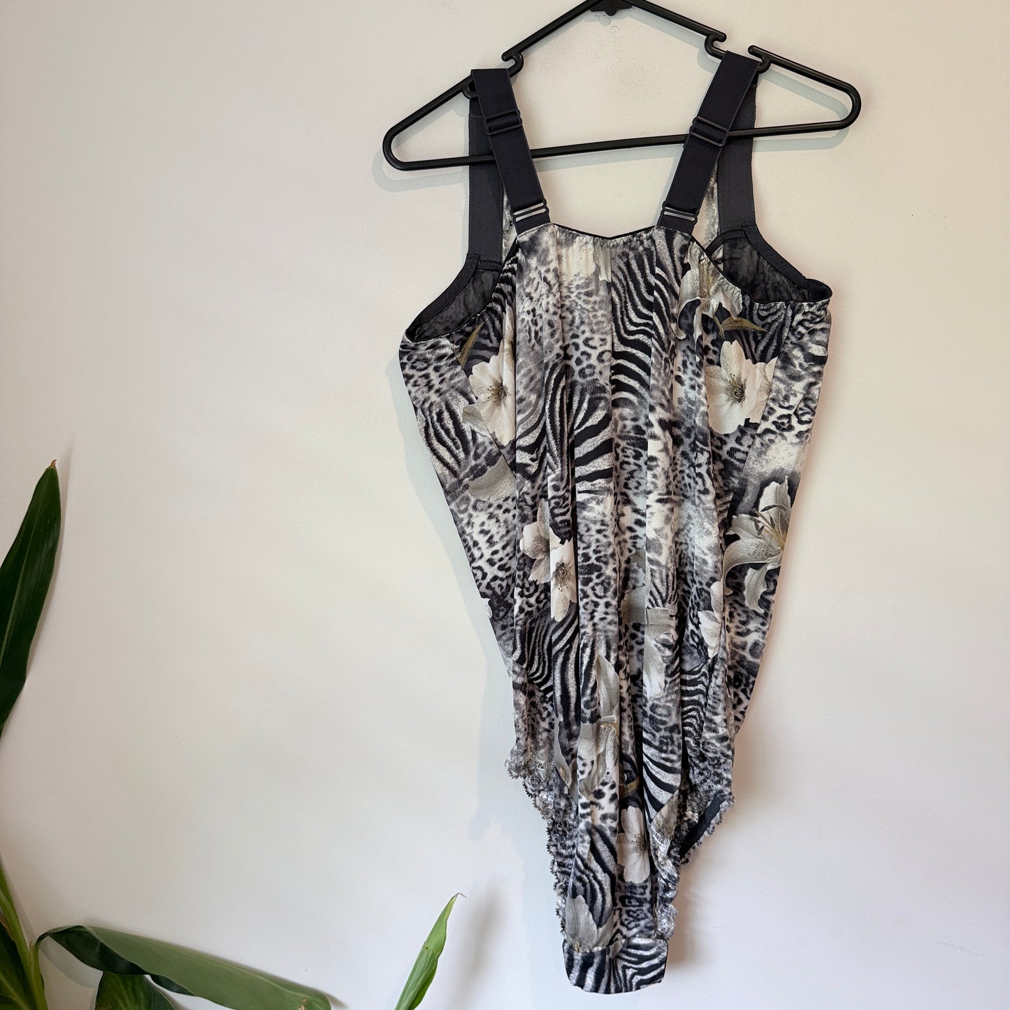 Ulla Dessous Animal Print Bodysuit - Size 46