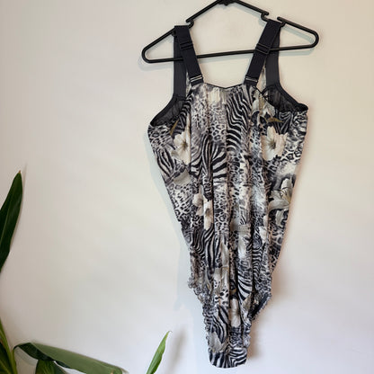 Ulla Dessous Animal Print Bodysuit - Size 46