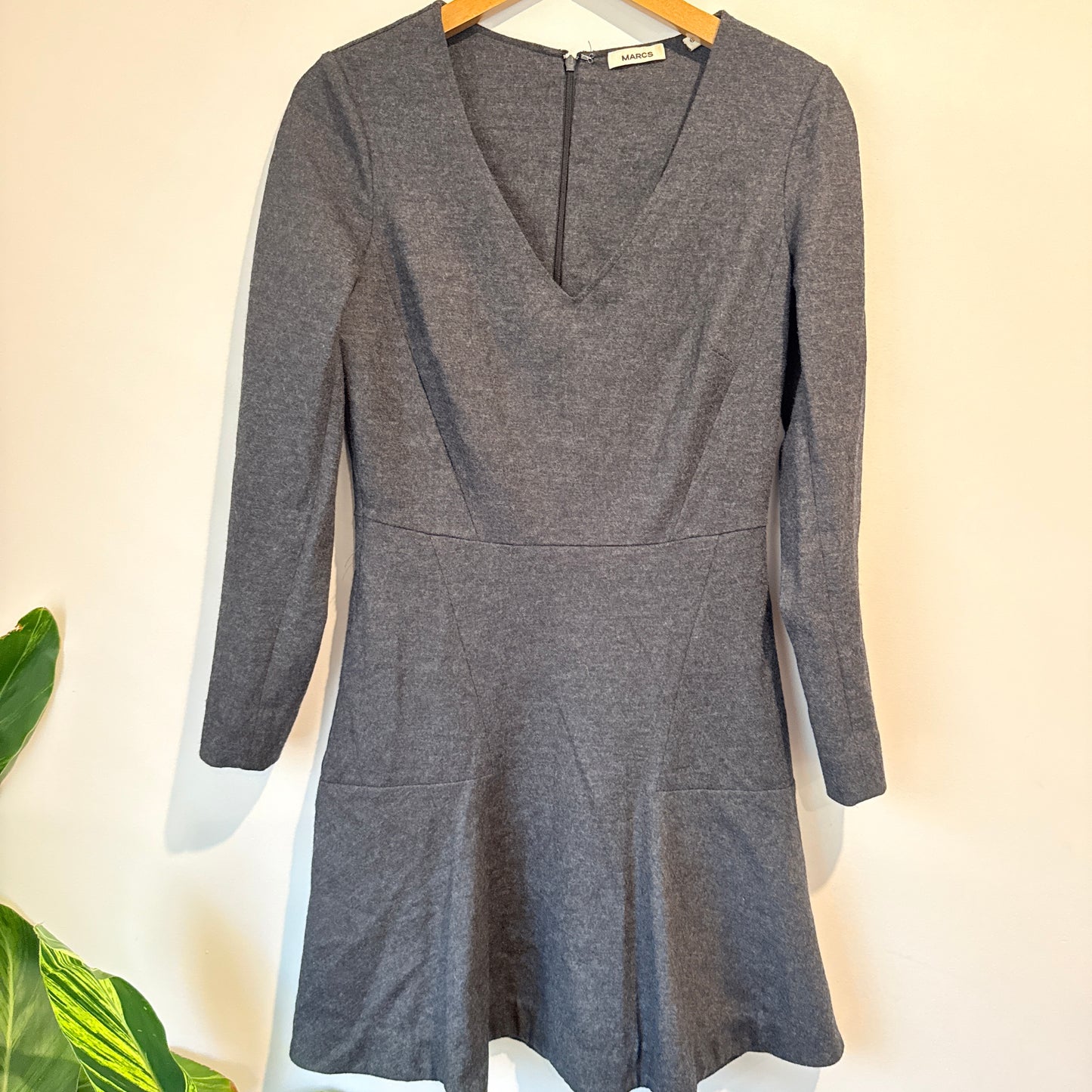 MARCS 100% Wool Flared Dress - Size 6