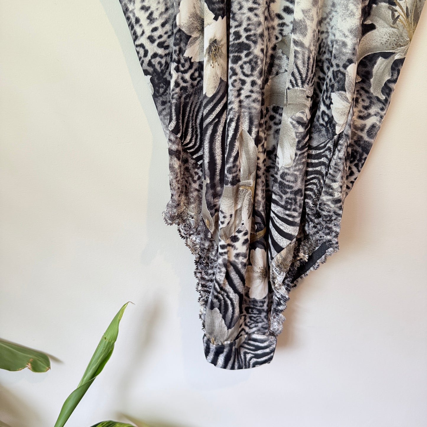 Ulla Dessous Animal Print Bodysuit - Size 46