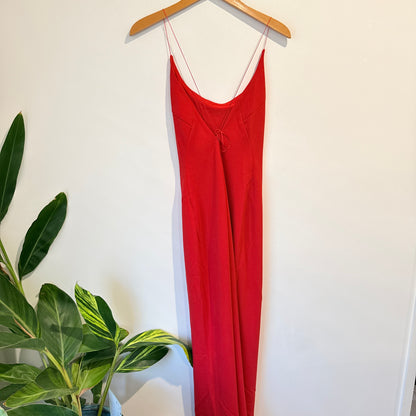 THE EDIT BY BEGINNING BOUTIQUE Low Back Split Maxi Dress - Size M