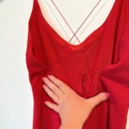 THE EDIT BY BEGINNING BOUTIQUE Low Back Split Maxi Dress - Size M