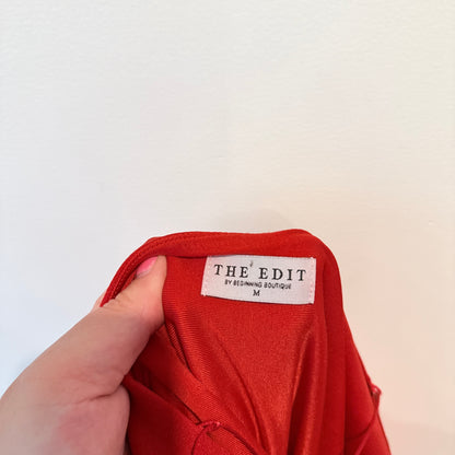 THE EDIT BY BEGINNING BOUTIQUE Low Back Split Maxi Dress - Size M