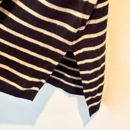 H&M Striped Knit V-Neck Top - Size S