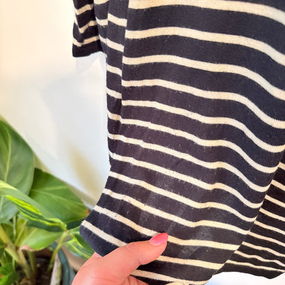 H&M Striped Knit V-Neck Top - Size S