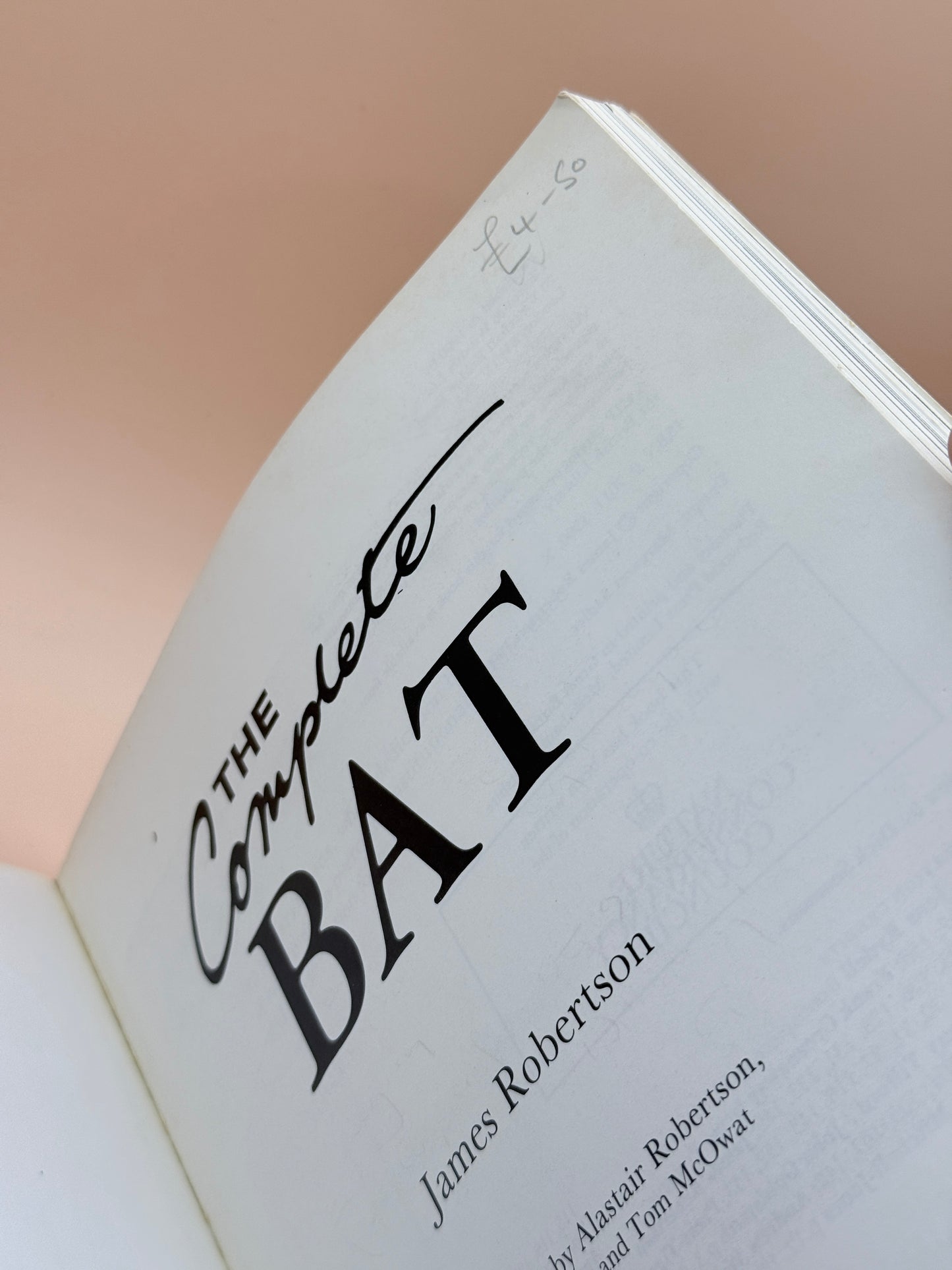 The Complete Bat by James Robertson