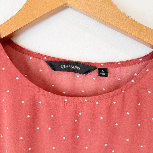 Glassons Size 8 Polka Dot Blouse