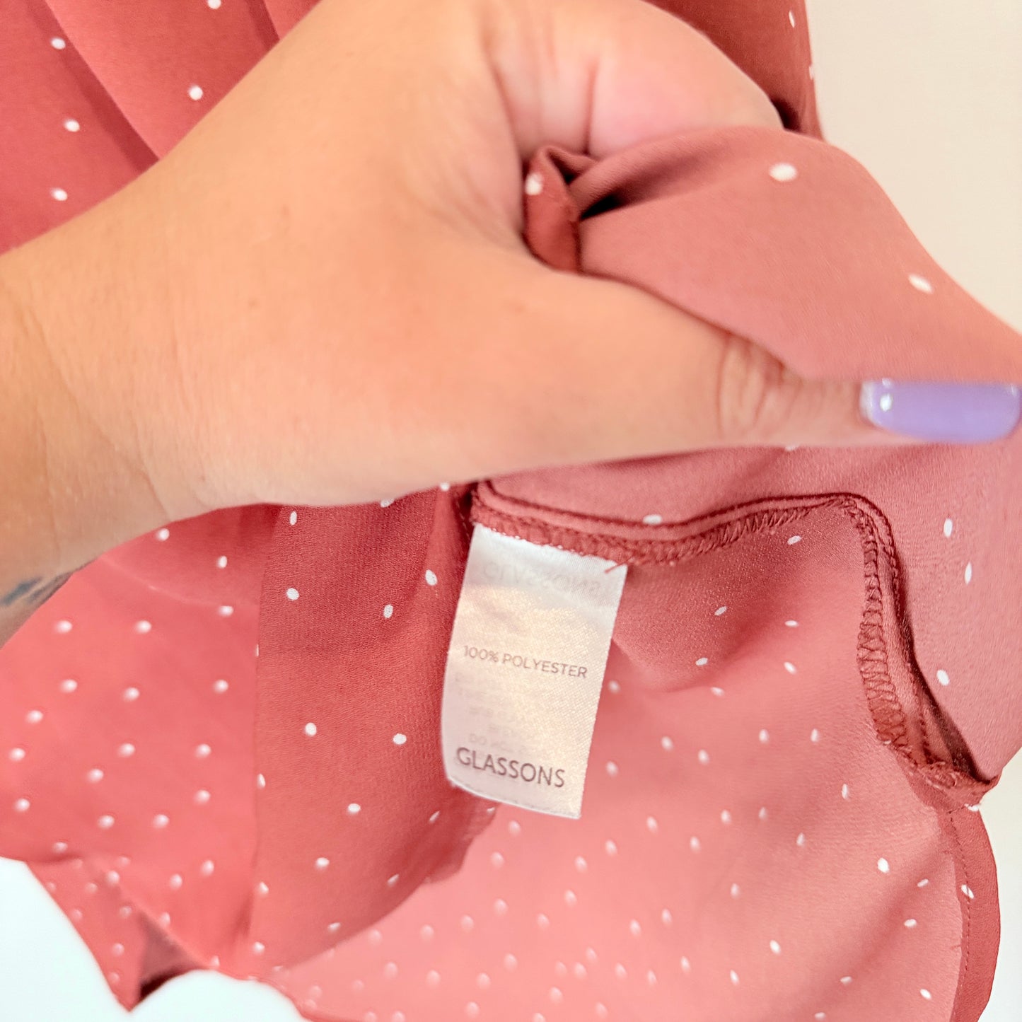 Glassons Size 8 Polka Dot Blouse