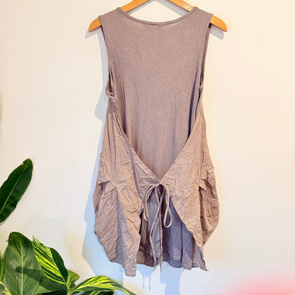 MAXshop Bubble Hem Sleeveless Top - Size M