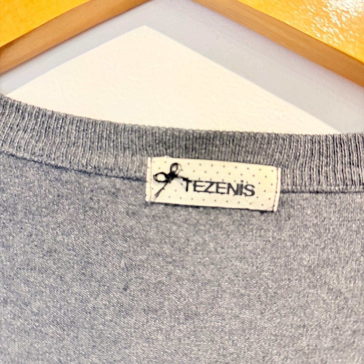 TEZENIS Embellished Button Cardigan (Grey) - Size M