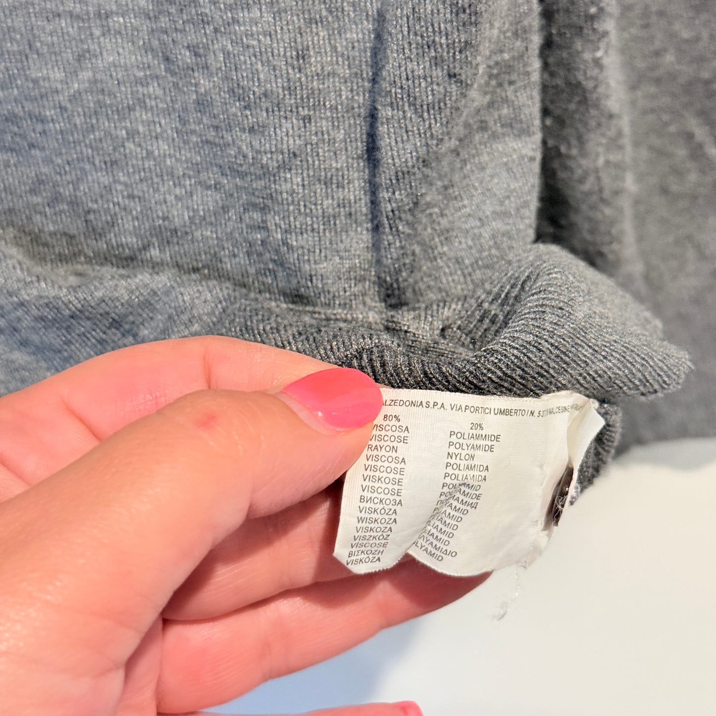 TEZENIS Embellished Button Cardigan (Grey) - Size M