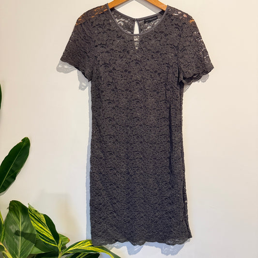 THE WHITE COMPANY Short Sleeve Lace Dress - 40cm U/Arm