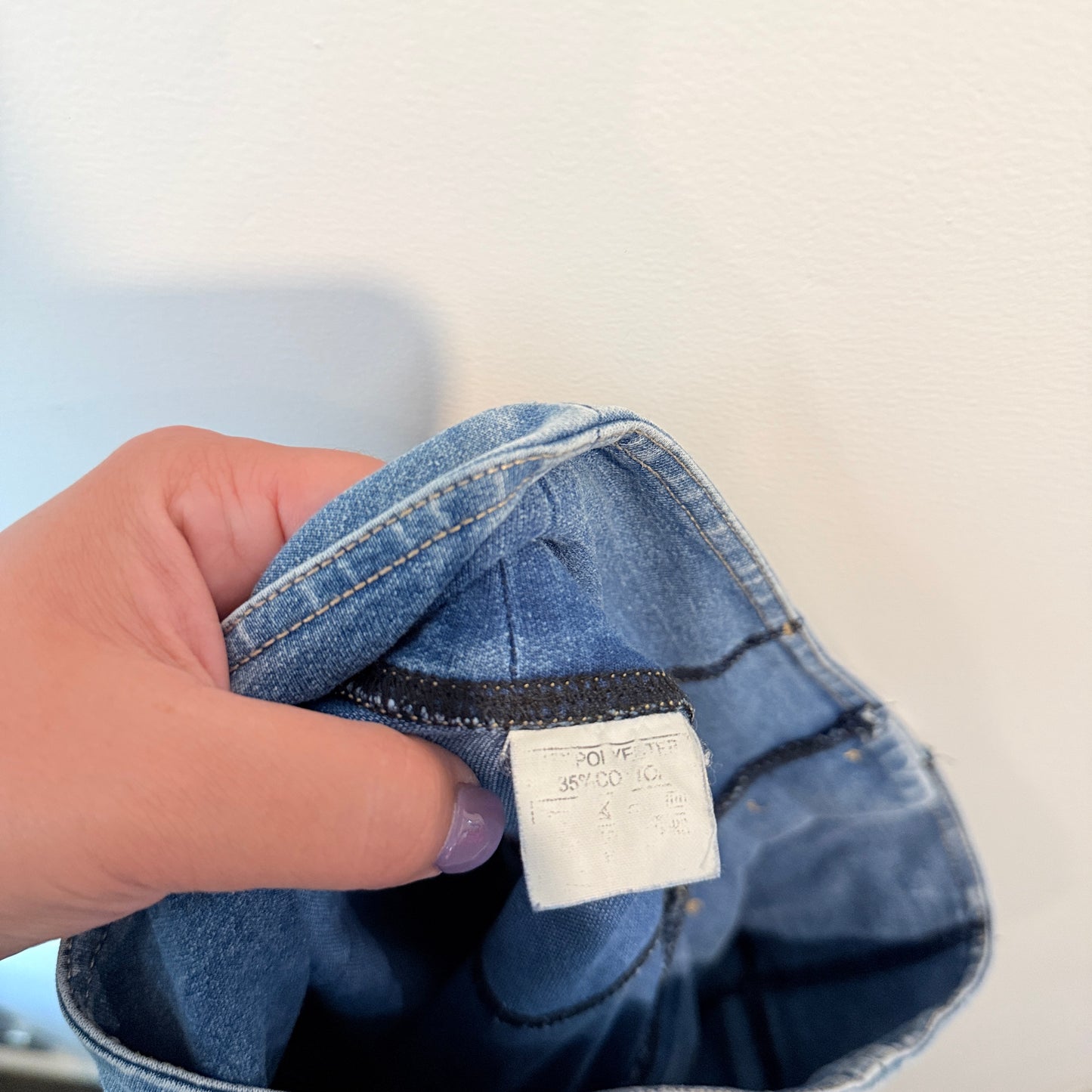 Brand Unknown Mid-Rise Skinny Pinstriped Jeans – Waist 66cm