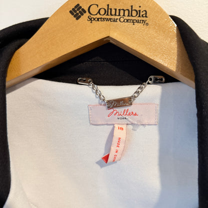 Millers Size 18 Black Zip Up Blazer