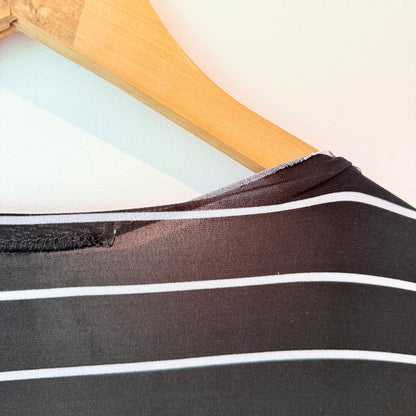 Now Size 18 Black & White Striped Long Cardigan